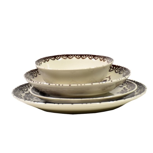 Порцеланов сервиз за хранене "Ориент"- 24 части - 2