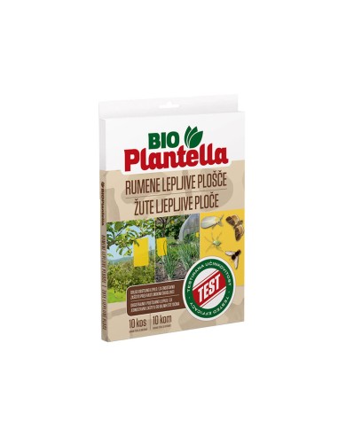 Лепящи жълти листове за защита от насекоми Bio Plantella- 10 бр. - 1