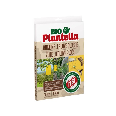 Лепящи жълти листове за защита от насекоми Bio Plantella- 10 бр. - 1