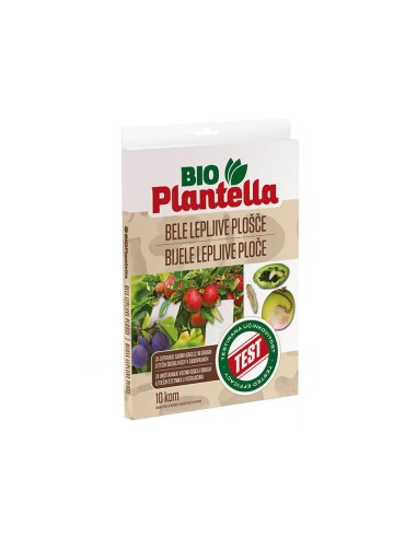 Лепящи бели листове за защита от насекоми Bio Plantella- 10 бр. - 1