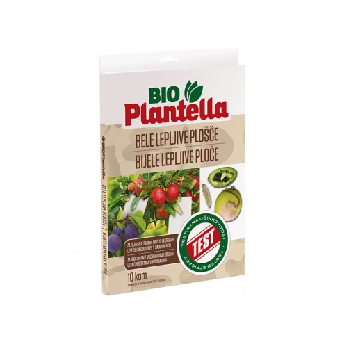 Лепящи бели листове за защита от насекоми Bio Plantella- 10 бр. - 1