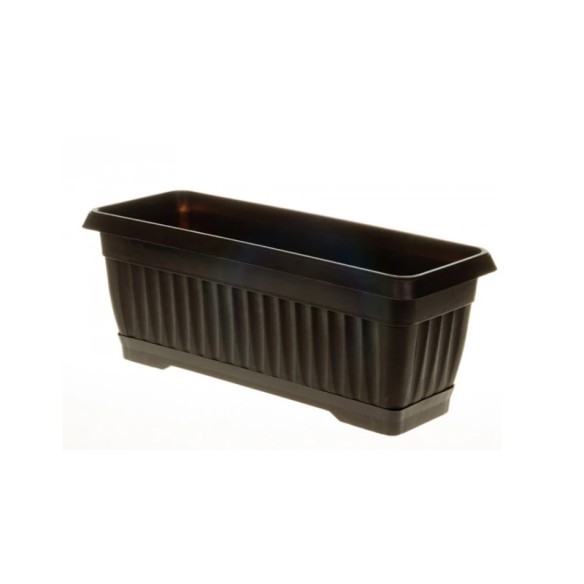 Кафяво сандъче за цветя 30 см - 1