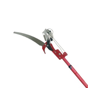 Ножица с телескопична дръжка за клони с трион - 1