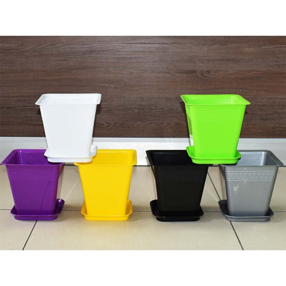 Квадратна саксия Лилия 16х16×15 см - 2