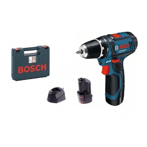 Акумулаторен винтоверт BOSCH GSR 12V-15 с 2 батерии, 2Ah, 12V - 2