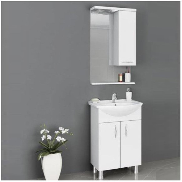 Шкаф за баня комплект PVC Перла 55см - 1