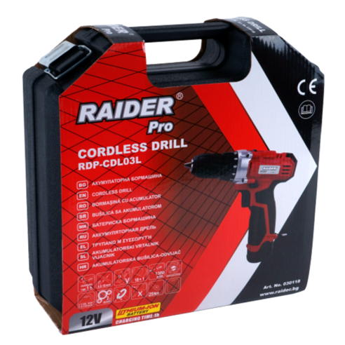 Акумулаторна бормашина RAIDER RDP-CDL03 - 6