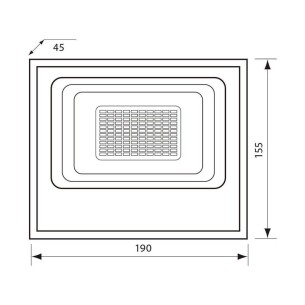 LED прожектор със соларен панел ISOLA LED - 30W - 350LM – 6400K - IP65 - 1 2