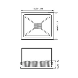 LED прожектор TREND LED 230V 4000K IP65 - 1 2