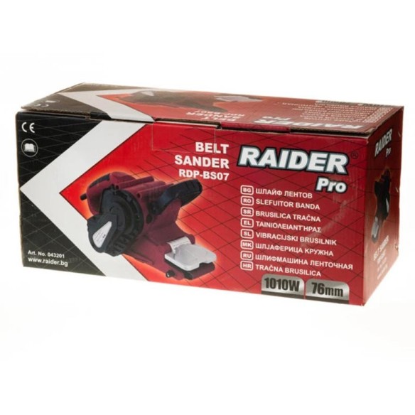 Лентов шлайф Raider pro RDP-BS07 1010 W, 76 х 533 мм - 2