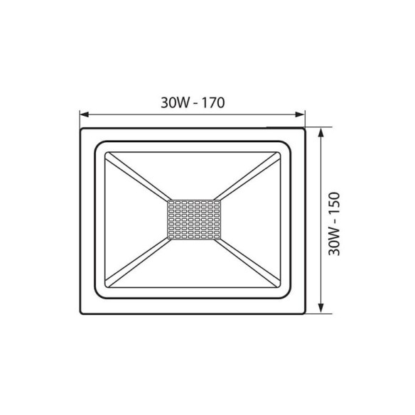 LED прожектор TREND LED 30W/B CL 4000K - 2