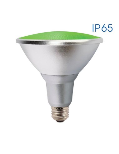 Рефлекторна LED лампа SILVER LED - PAR38 - IP65 - 15W - E27 - зелена - 1