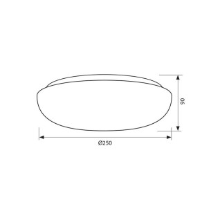 Декоративна LED плафониера NUVOLA LED 12W CL 4000K - 1 2