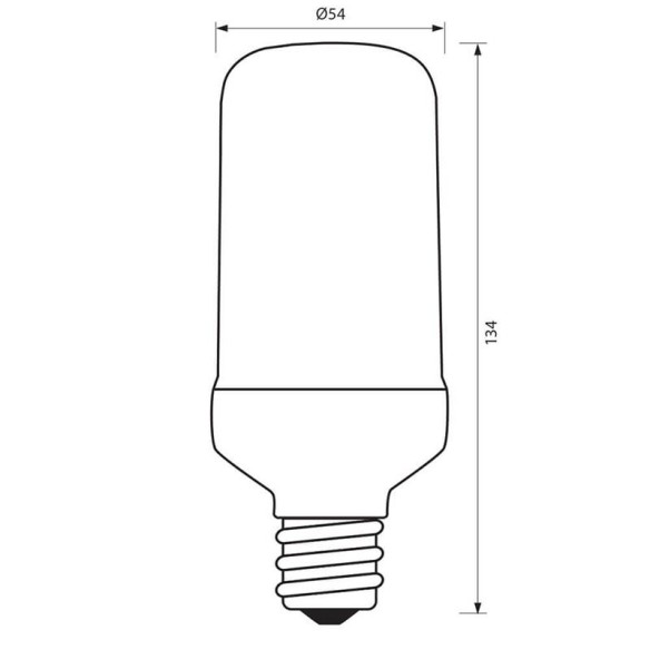 LED лампа PLAM LED- 6.5W- 130LM- E27- 1300-1700K - 2