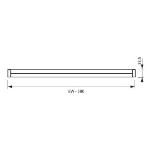 LED осветително тяло SPICA LED T5 8W CL 4000K - 1 2