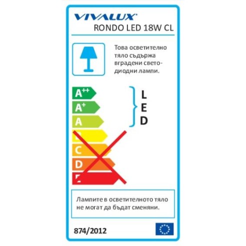 LED панел RONDO LED- 18W -1800LM- бял- 4000K - 3