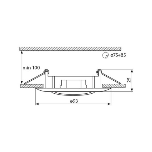 Луна за вграждане CT-DТ09-AB - 2