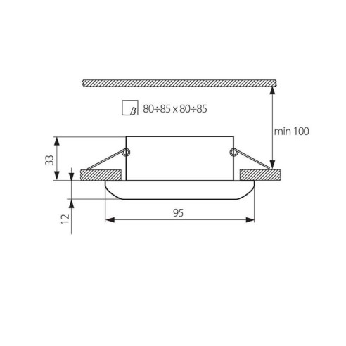 Луна за вграждане CTX-KW10 C VIVALUX