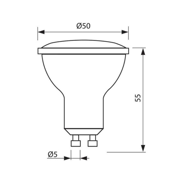 LED лампа VOLUX LED- JDR- 7W- 450LM- GU10 - 6400K - 2