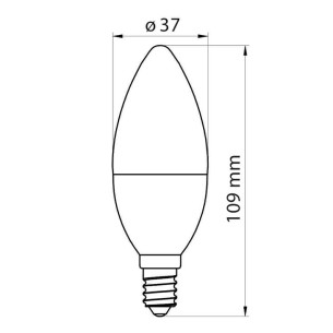 LED лампа NORRIS LED PREMIUM-Ø37- 9W- 868LM- E14- 3000K - 1 2