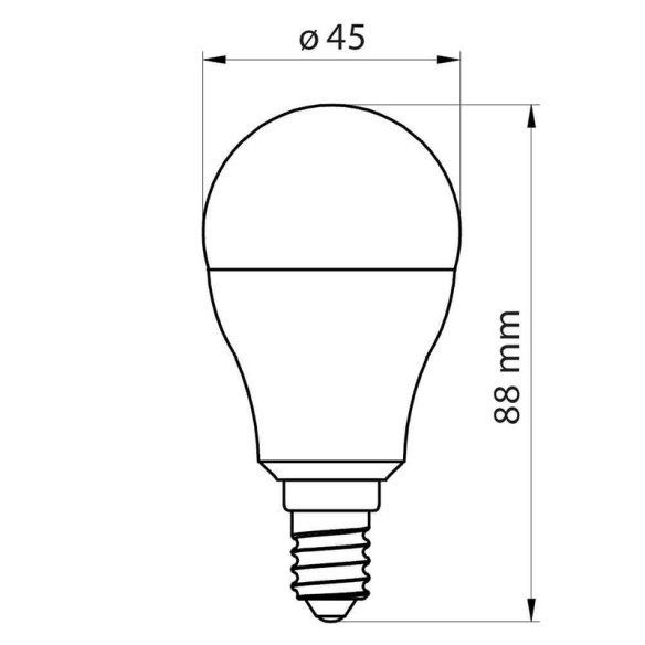 LED лампа NORRIS LED PREMIUM-Ø45- 9W- 868LM- E14- 3000K - 2