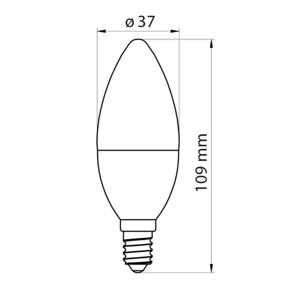 LED лампа NORRIS LED PREMIUM- 9W- Ø37 868LM- E14- 4000K - 2
