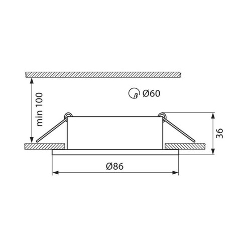 Влагозащитена луна  ADA SL100 C IP44 - 2