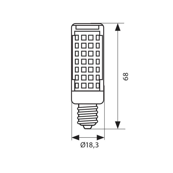 LED лампа JAY LED- 5W- 500LM- E14- 4000K - 2