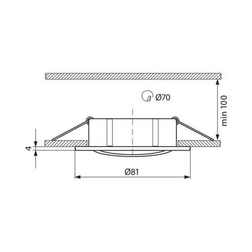 Двуцветна луна за вграждане RILA SL515 MPC/N - 2