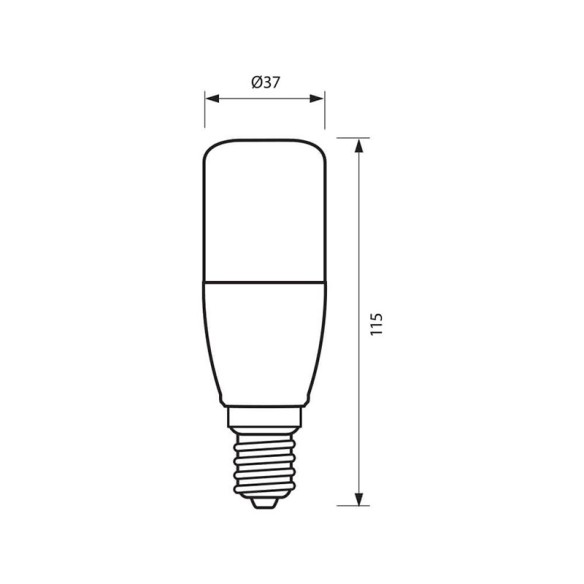 LED лампа THOR LED- 8W- 640LM- E14- 4000K - 2