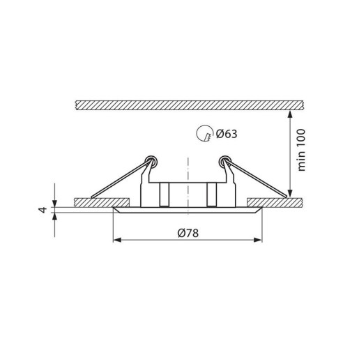 Двуцветна луна за вграждане ZAZA SL514 SN/N VIVALUX