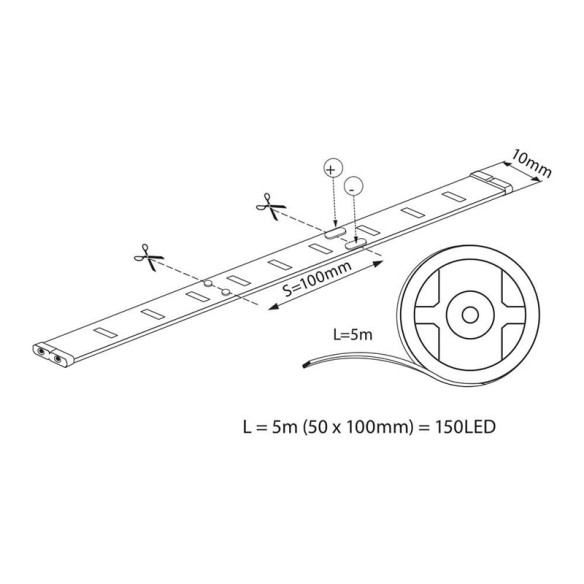 LED лента RGB MEGA LED 30 SMD5050, 5 М - 2