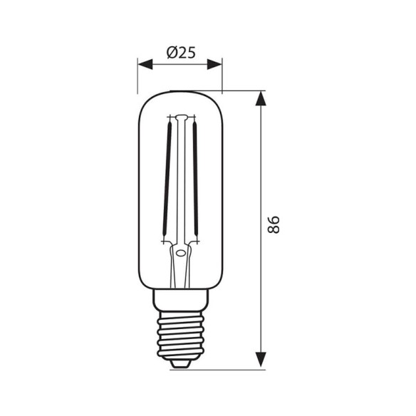 LED лампа за аспиратори FLICK LED- TF25- 3W- 300LM- E14- 4000K - 2