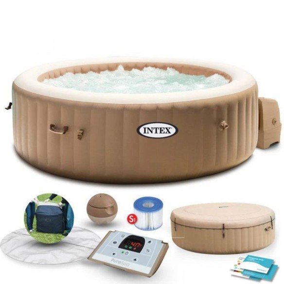 Надуваемо кръгло джакузи Intex 196х71см / 795л - 2