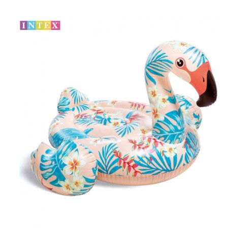 Надуваем остров Intex Фламинго Tropical