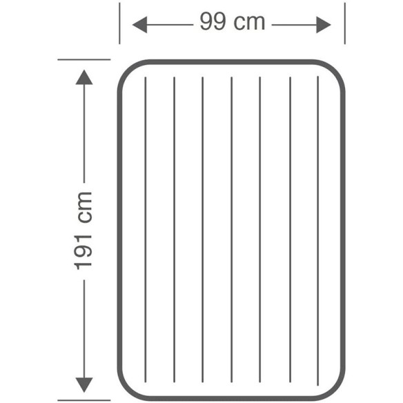 Надуваем дюшек Pillow Rest Mid-Rise Airbed 99х191х30 см INTEX - 4