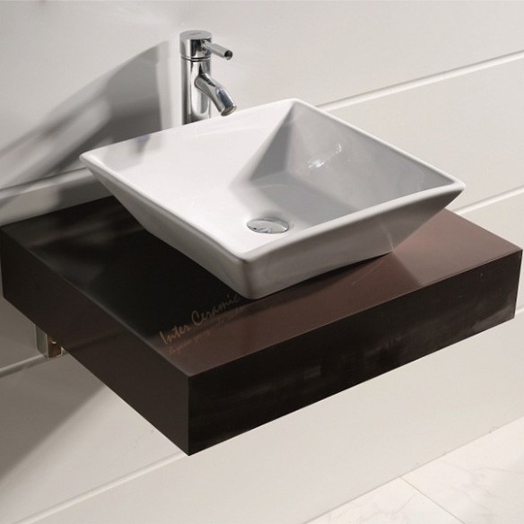 Плот за баня pvc 60х12х50 кафяв 6012br (мостра) - 1
