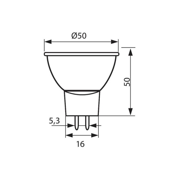 LED лампа MOBI LED- JCDR- 3W- 200LM- 230V- G5.3- 4000K - 2