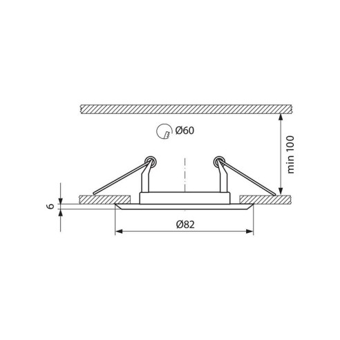 Луна за вграждане DUA SL314 SN/G - 2