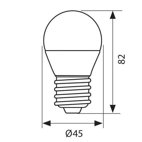 LED лампа MAX LED- 8W- 806LM- E27- 6400K - 2