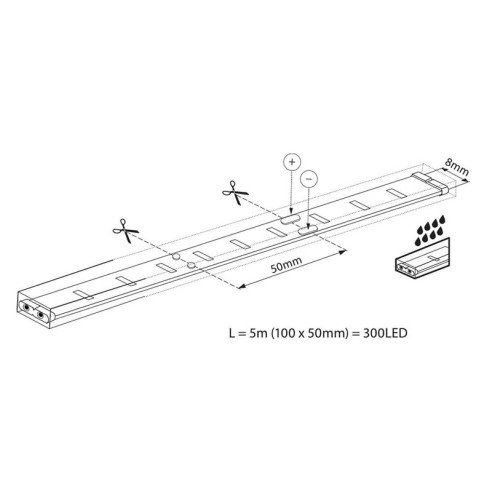 LED лента ORLO LED W 6400К IP65, 5 м - 2