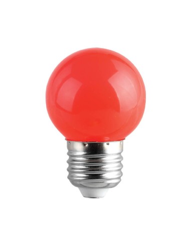 LED лампа COLORS LED- G45- 1W- E27- червено-ds41954 - 1