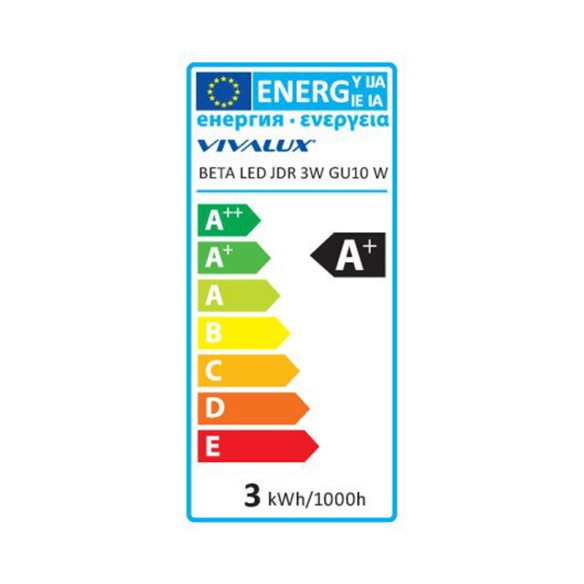 LED лампа BETA LED- JDR- 3W- 200LM- GU10- 6400K - 2