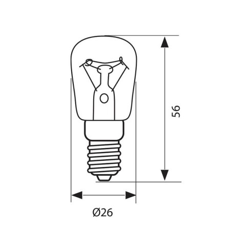 Лампа за хладилници FR- 15W- 110LM- E14 - 2