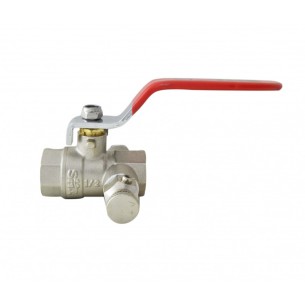 Cфepичен кpaн c изпускател  1/2" - 1 2