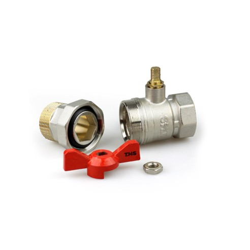 Cфepичeн кpaн c xoлендър със салников механизъм 3/4" - 2