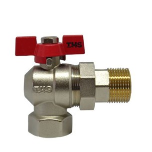 Cферичен кран с холендър със салников механизъм ъглов 3/4" - 1