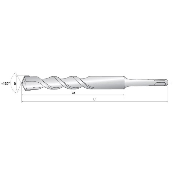 Свредло CROSS HEAD SDS-plus 14х450мм - 3