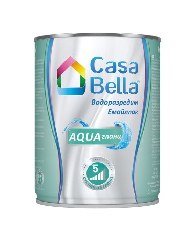 Емайллак гланц Casa Bella AQUA - 650 ml - бял - 1