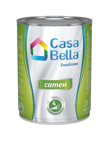 Емайллак Casa Bella сатен - 650 мл - черен - 1
